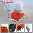 For Makita Dewalt Milwaukee 18V 20V LED Work Light Lamp