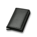 DIENQI Carbon RFID Wallet Male Mini Slim Money Card Holder