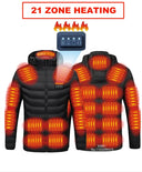 21 Areas Heated Jacket Lightweight USB Electric Coat Men Women