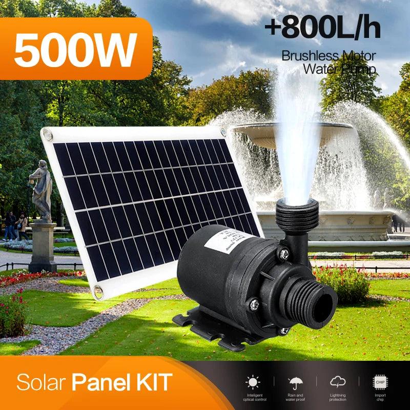 Solar Water Pump System for Pool, Bird Bath, Garden - High Power & Efficiency  ourlum.com   