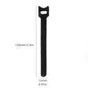 100 Cable Ties 150x12mm T-Buckle Strap Nylon Black Ties