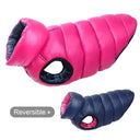 Winter Warm Reversible Dog Jacket Coat Waterproof Vest - Small Large Dogs  ourlum.com Rose S35(L) 