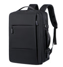 Expandable Waterproof USB Travel Backpack for Men with Large Capacity  ourlum.com black  