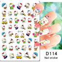 Adorable Cartoon Hello Kitty Nail Sticker Set for Nail Art