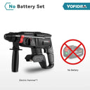 Yofidra 26mm Brushless Electric Hammer Electric Pick Impact Drill Multi-function Cordless Rotary Tool For Makita 18V Battery  ourlum.com No battery option 1 france 