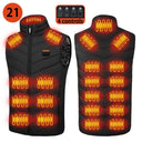 21 Heated Vest Electric Heated Jackets Men Women Sportswear