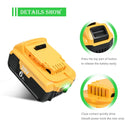 For Dewalt Screwdriver 20V 6.0Ah/9.0Ah DCB200 Battery Lithium Ion