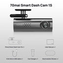 70mai Car DVR Voice Control 1080P HD Dash Cam: Night Vision & WiFi  ourlum.com 70mai Cam 1S CHINA No TF Card