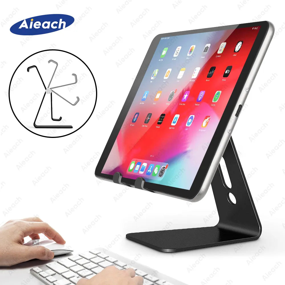 Metal Rotation Tablet Stand for iPad Samsung Xiaomi Huawei - Ergonomic Stand  ourlum.com   