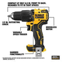 DEWALT DCD709 20V Brushless Compact Hammer Drill Tool