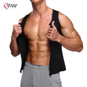 Qtree Men Waist Trainer Abdomen Reducer Shapewear Vest