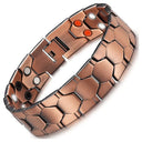 Zinc Alloy Magnetic Detox Bracelet for Men - Lymph Drainage & Arthritis Relief Health Jewelry