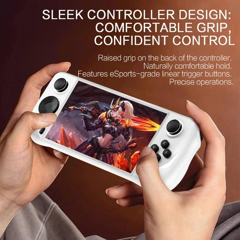 E6 Retro Portable Handheld Video Game Console 8 Bit 5.0inch Portable Handheld Game Player 6000/3000Games Children Gifts  ourlum.com   