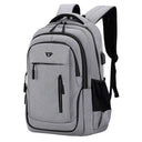 Large Capacity Backpack Men Laptop Backpacks 15.6 Oxford Black Solid High School Bags Teen College Boy Gril Student Backpack  ourlum.com   