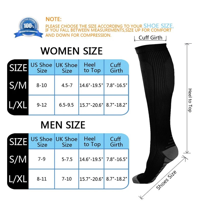 New Compression Socks for Leggings Running Pressure Soccer Adult Socks Korean Edition Network Red Pressure Nurse Men Socks