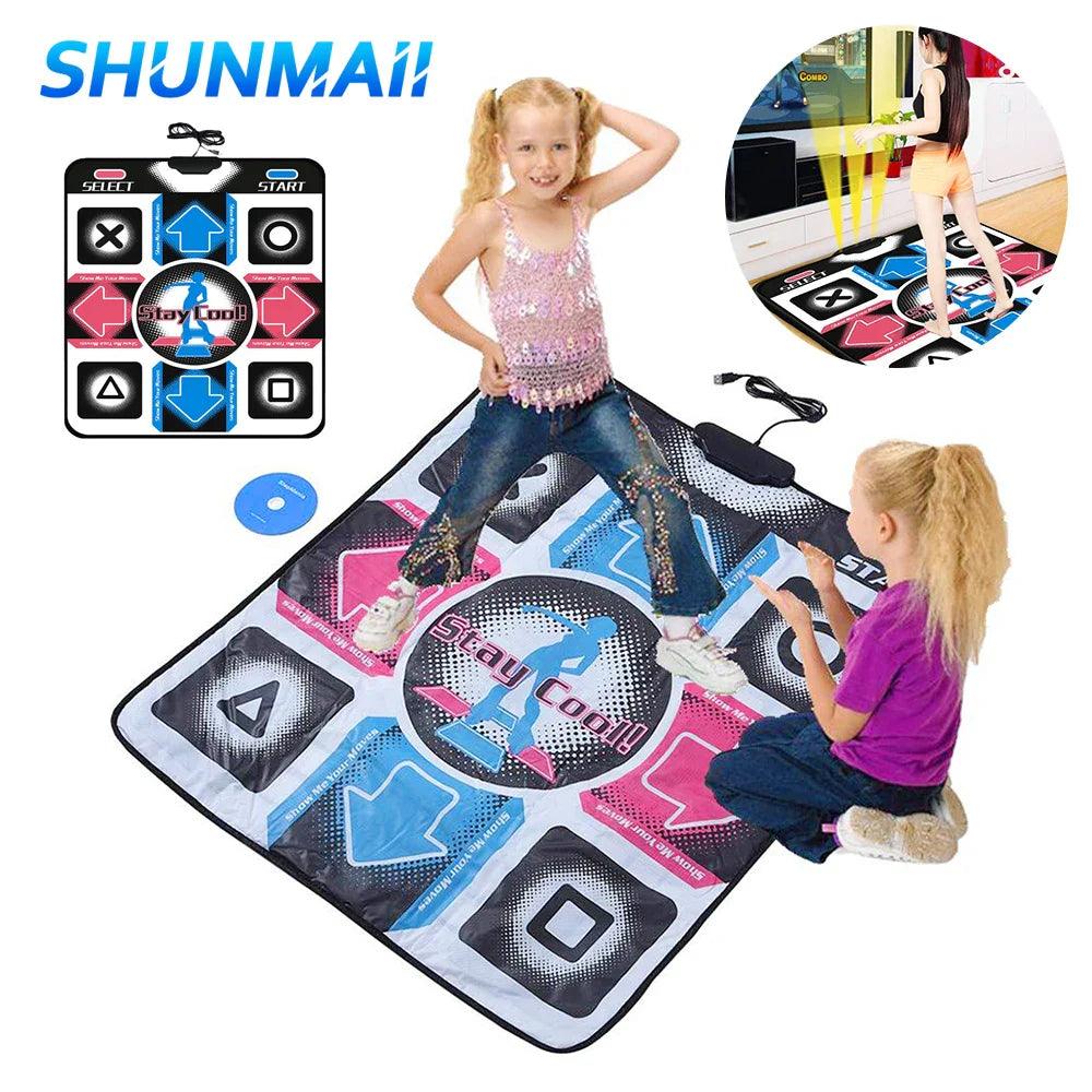 USB Wired Non-Slip Dance Mats Dancing Game Step Pad HD Foot Print Fitness Dancer Blanket for PC Laptop Arcade Video Games  ourlum.com Default Title  