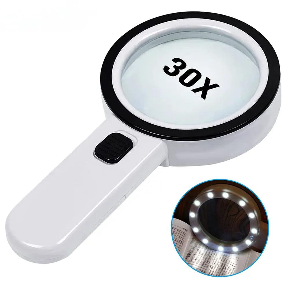 LED Magnifying Glass with Light: Perfect for Elderly Reading & Inspection  ourlum.com   