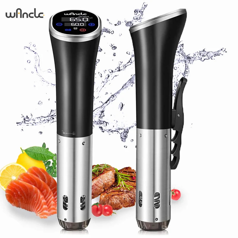 Wancle 1100W Sous Vide Cooker LCD Touch Immersion Circulator Accurate Cooking IPX7 Waterproof Vacuum Cooker with Digital Display
