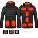 Smart Charging Down Cotton Jacket for Stylish Warmth