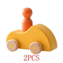 Wooden Train Montessori Educational Toy Set: Spark Imagination & Coordination!  ourlum.com Car CHINA 