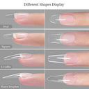 False Nail Extension Kit with Gel Tips & Tools for Professionals