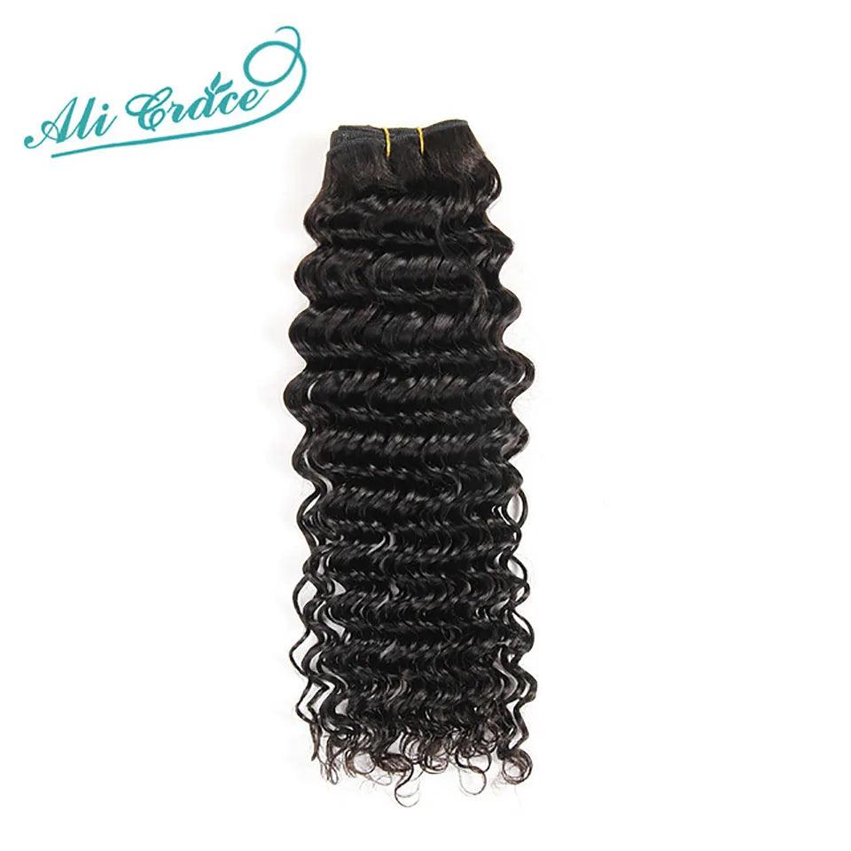 Luxurious Brazilian Deep Wave Human Hair Bundle Set - ALI GRACE Quality Extensions  ourlum.com   