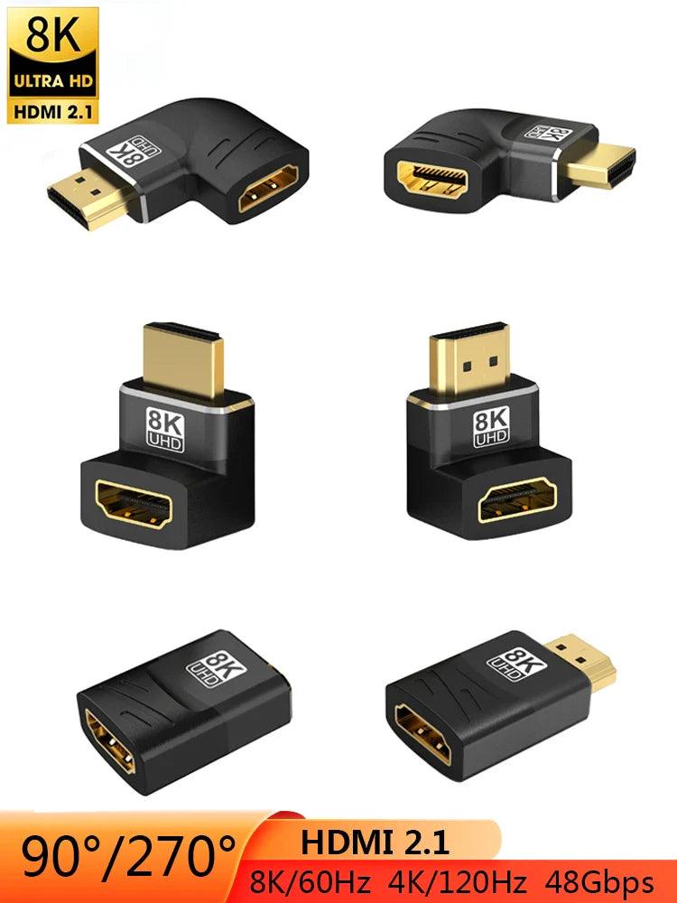 Ultimate 8K HDMI-compatible Cable Connector: High-Speed HDMI Adapter  ourlum.com   