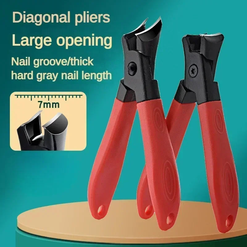 New Anti-Splash Nail Clippers Large Thick Hard Special Nail Clippers Diagonal Pliers Nail Scissors Household Manicure Tools  ourlum.com   