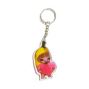 Happy Banana Cat Key Chain Quirky Pet Lover Gift