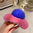 Crab Plush Fur Hair Clip: Trendy Accessory for Girls