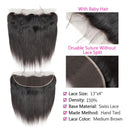 Premium Brazilian Straight Hair Bundle with Lace Closure Set