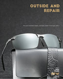 Men Photochromic Polarized Sunglasses Change Color UV400 Eyewear