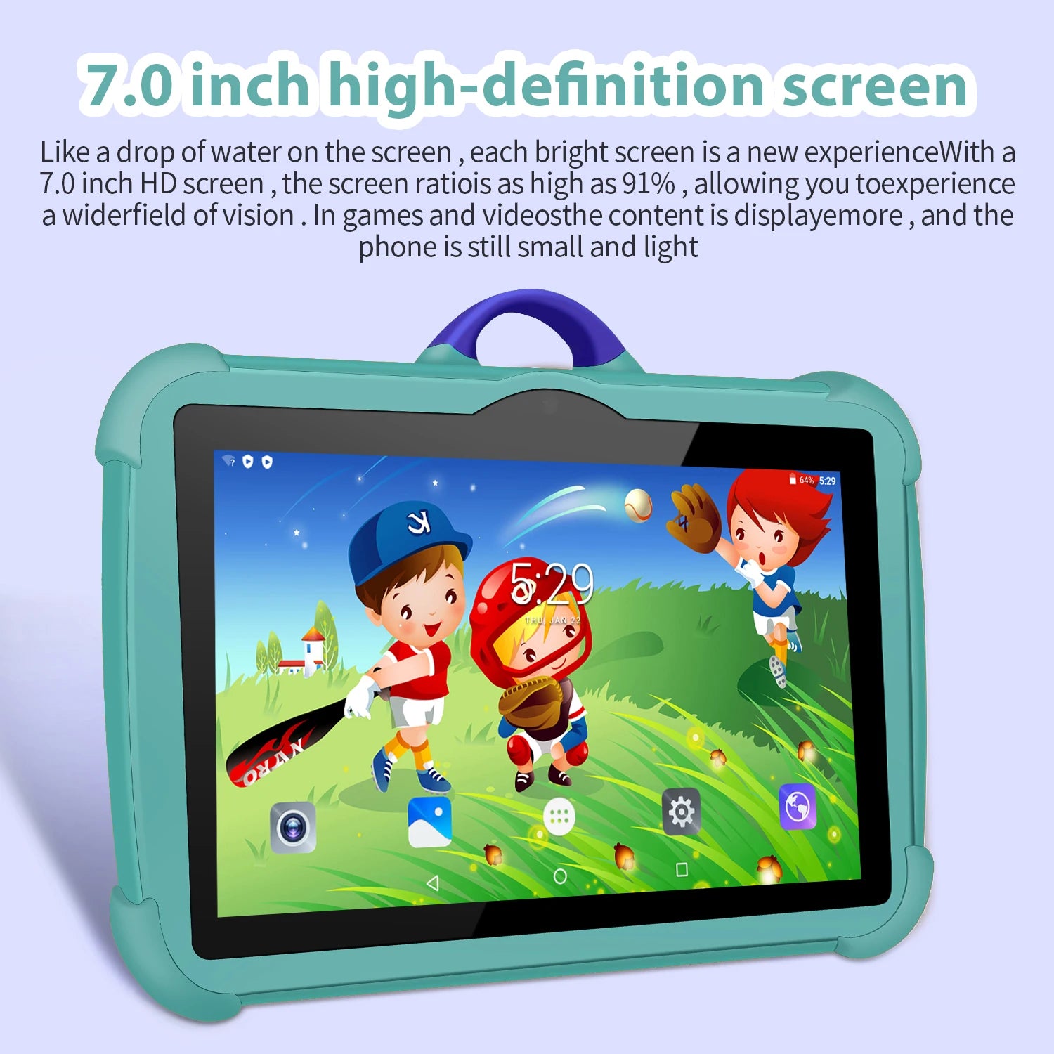 New 7 Inch Google Learning Education Games Kids' tablet Quad Core 4GB RAM 64GB ROM 5G WiFi Tablets Cheap Simple Children's Gifts