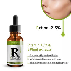 Anti-Wrinkle Youthful Radiance Serum: Retinol & Vitamin C Formula for Glowing Skin
