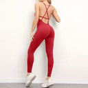 Empower Your Workout with Sexy Backless Yoga Set