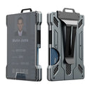 Badge Card Holder Carbon Fiber Wallet For Men Slim Design