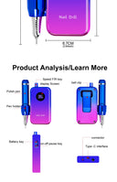 Professional 35000RPM Portable Electric Nail Drill Machine