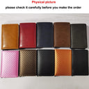 Carbon Fiber Slim Aluminum Men Wallet 2023 RFID Card Holder