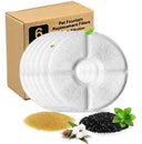 Activated Carbon Cotton Filters for Pet Water Dispenser - Triple Filtration for Fresh Water  ourlum.com 6pcak filters  