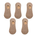 Breathable Mesh Men's Cotton Socks - Pack of 5 Pairs, Non-slip Silicone, Summer Thin Sports Socks  Our Lum 5 khaki EU 37-45 