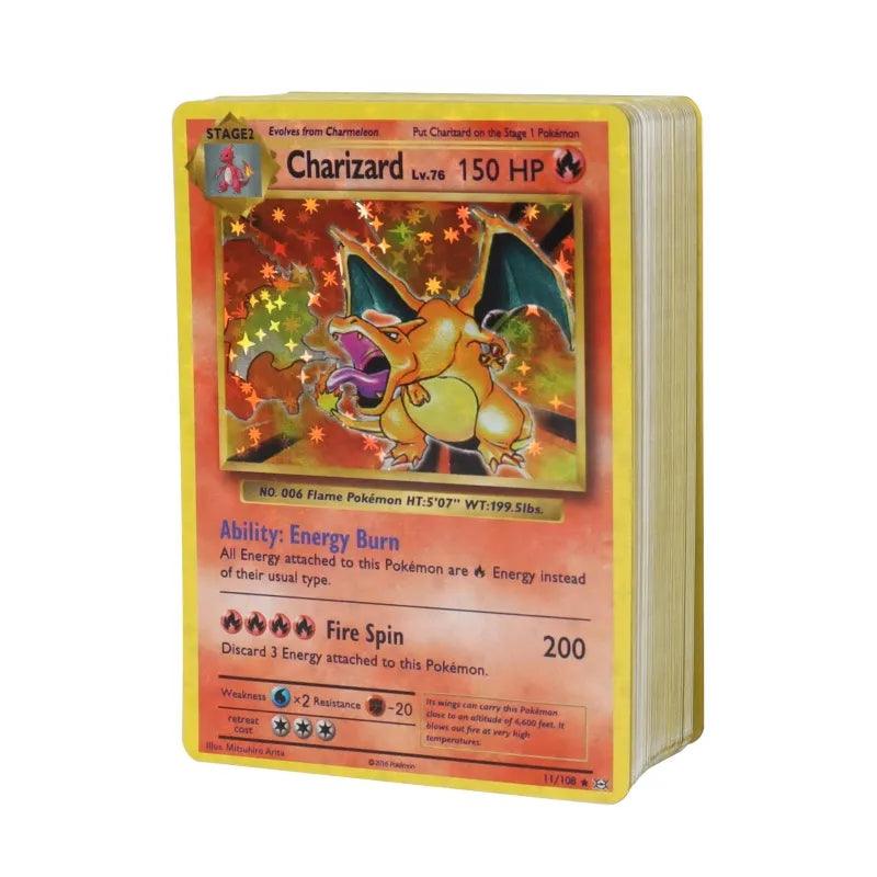 Pokemon Shining Charizard Pikachu Mewtwo Trade Card Toy  ourlum.com   