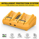 Fast-Dual DCB118 DCB102 Battery Charger for Dewalt Tools