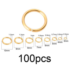 Stainless Steel Split Rings Connectors Bulk Jewelry Making Supplies