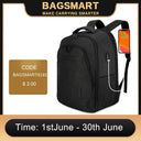 Stylish Anti-Theft Waterproof Laptop Backpack with USB Port