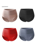 4Pcs Cotton Women's Panties High Waist Body Shaper Underwear Breathable Underpants Plus Size M-5XL Panty  Soft Female Briefs