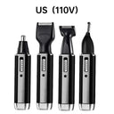 4-in-1 Rechargeable Nose Hair & Beard Trimmer: Versatile Grooming Tool  ourlum.com US Standard (110V)  