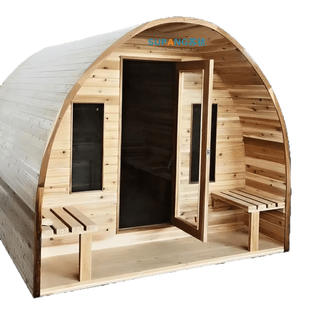 Ultimate Hemlock Wooden Sauna Room with Dry and Wet Steam Functions  ourlum.com Default Title  