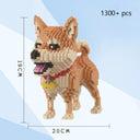 Squirrel Shiba Inu Black Cat Pet Style Building Blocks Toy Kit  ourlum.com Shiba Inu in bag  