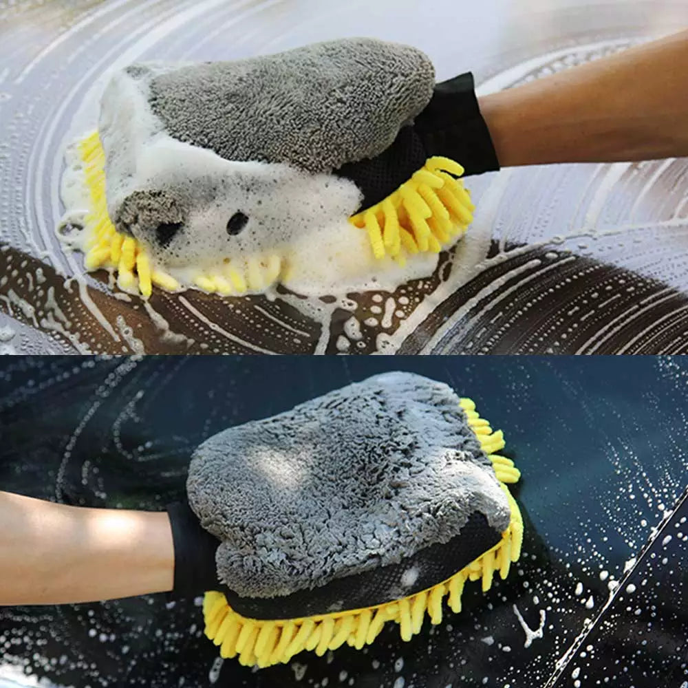 Car Wash Glove: Soft, Anti-scratch, Multifunctional Cleaning Mitt  ourlum.com Default Title  