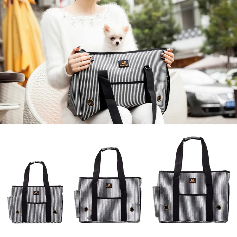 Portable Pet Carrier Bag: Stylish, Lightweight Cat Dog Travel Handbag  ourlum.com   